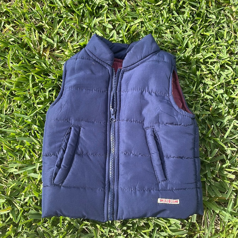 [Hudson] Navy Blue Quilted Puffer Vest - Size 2T